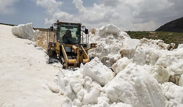 Van'da kar nedeniyle kapalı olan yayla yolları açıldı