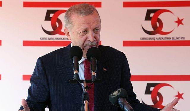 Erdoğan: Müzakereye, görüşmeye, Kıbrıs'ta kalıcı barışı ve çözümü sağlamaya hazırız