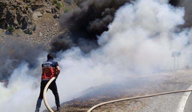 Hırdavat deposunda korkutan yangın