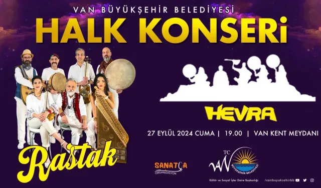 Van Büyükşehir Belediyesi’nden İki Büyük Ücretsiz Konser!