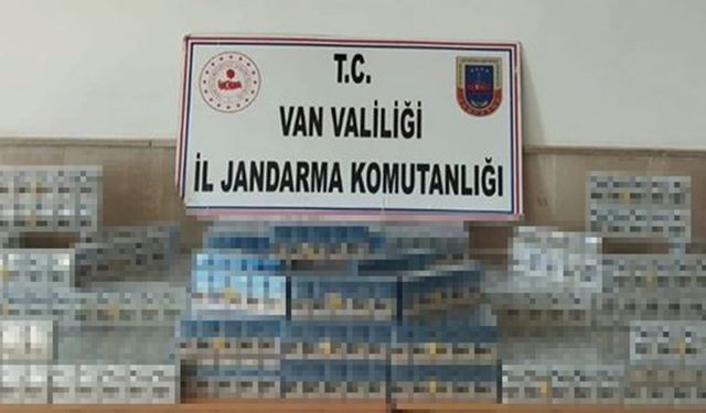 Van’da 11 bin 972 paket kaçak sigara ele geçirildi