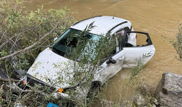 Van'da kontrolden çıkan otomobil Çatak Çayı’na uçtu: 3 yaralı