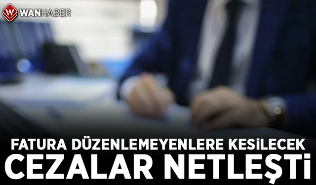 Fatura düzenlemeyenlere kesilecek cezalar netleşti