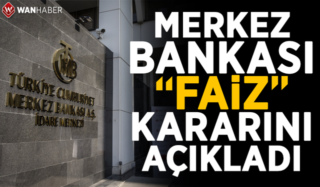 Merkez Bankası faizi değiştirmedi