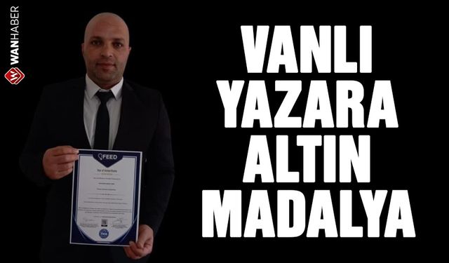 Toni Derste kitabı Vanlı yazara ödül getirdi