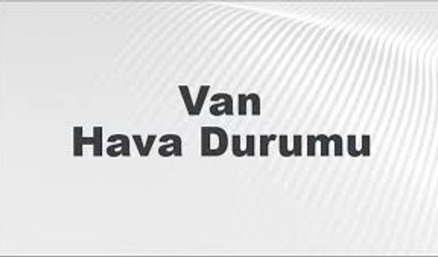 Van'da Hava Durumu Bugün, Yarın ve Önümüzdeki 5 Gün Nasıl? 28 Ekim 2024