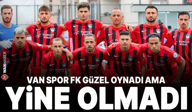 Van Spor FK çabaladı ama olmadı!