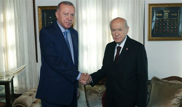 Cumhurbaşkanı Erdoğan, MHP Genel Başkanı Bahçeli ile görüştü