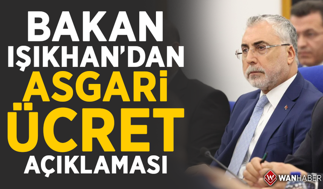 Vedat Işıkhan: Asgari ücrette herkesin mutabık kaldığı bir rakamda uzlaşı istiyoruz