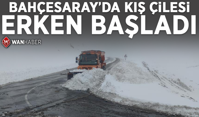 Bahçesaray'da kış çilesi erken başladı