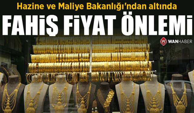 Hazine ve Maliye Bakanlığı'ndan altında fahiş fiyat önlemi