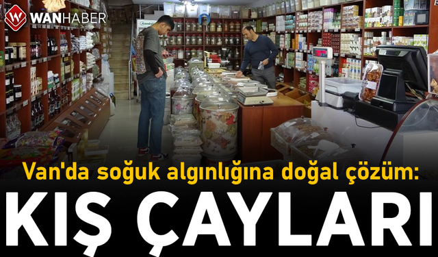 Van'da soğuk algınlığına doğal çözüm: Kış çayları