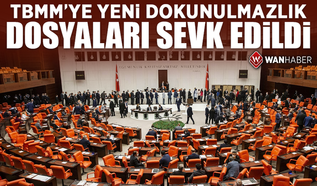 TBMM'ye yeni dokunulmazlık dosyaları sevk edildi