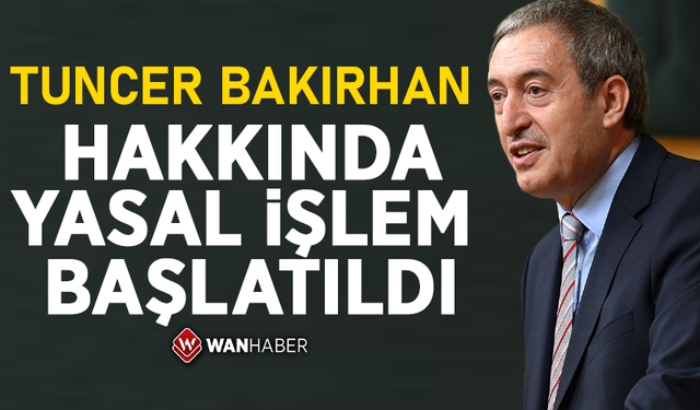 DEM Parti'li Tuncer Bakırhan hakkında yasal işlem başlatıldı