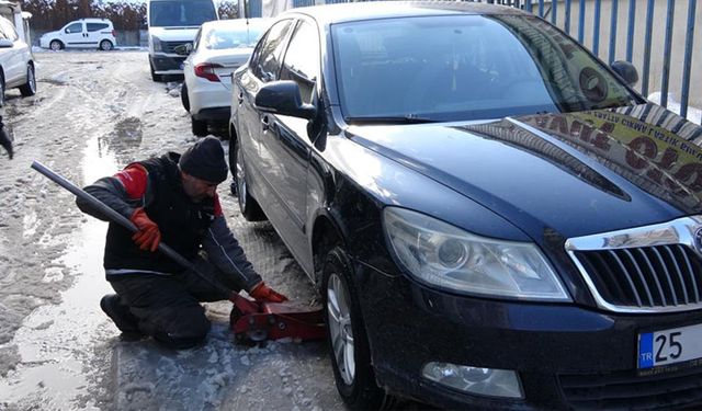 Van'da kış lastiği telaşı