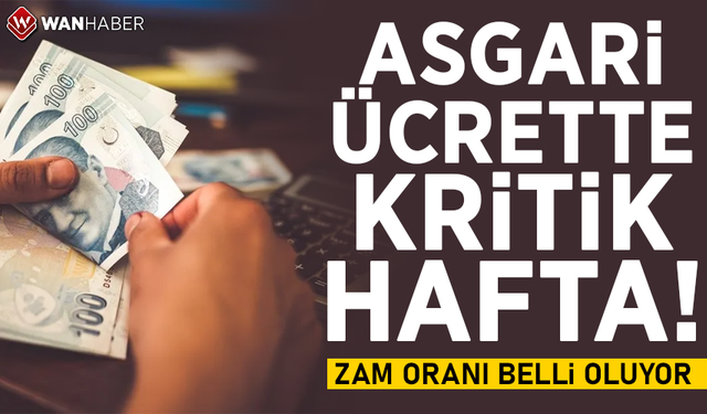 Yeni yılda geçerli olacak asgari ücretin bu hafta belirlenmesi bekleniyor