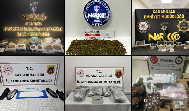 Türkiye'de bu yıl ele geçirilen uyuşturucu madde miktarı belli oldu