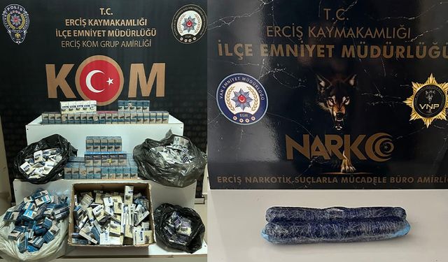 Erciş’te kaçakçılık operasyonu