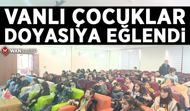 Vanlı çocuklar yarıyıl tatilinde doyasıya eğlendi