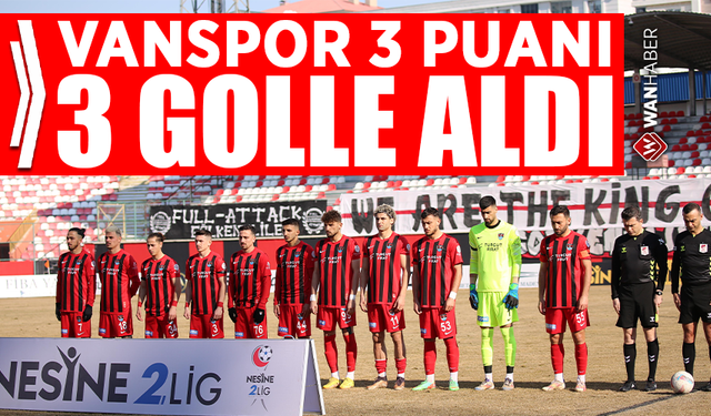 Vanspor 3 puanı 3 golle aldı