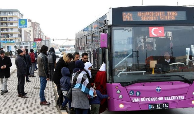 Van’da yeni otobüs hattı hizmete başladı! İşte güzergahı…