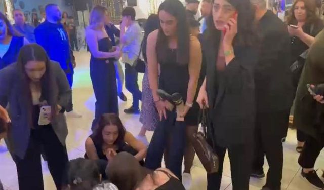 Elazığ’da depremde korkan kadın düğün salonunda bayıldı