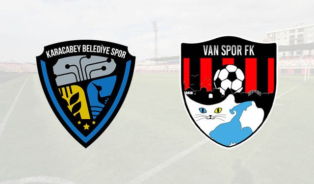 Karacabey Belediye Spor - Vanspor Maçının İlk 11'leri Belli Oldu
