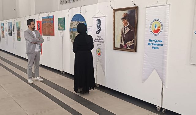 Van'da kimsesiz çocuklar yararına sergi