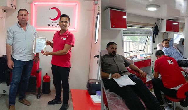 Özalp’ta kan bağışçılarına madalya takdimi