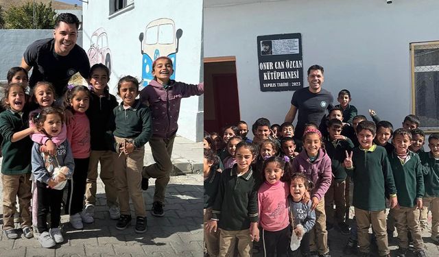 Ünlü şarkıcı Van’da açtırdığı kütüphaneyi ziyaret etti