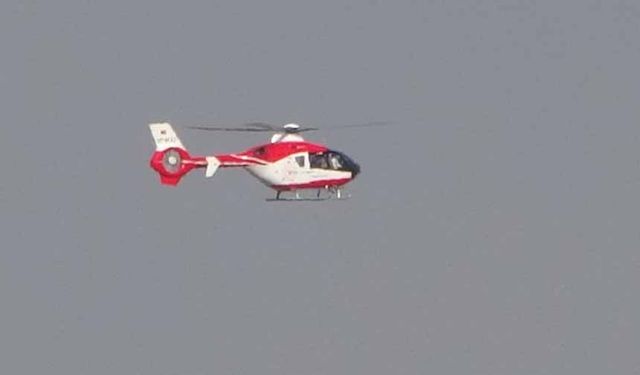 Van’dan Gaziantep’e helikopter ambulansla hasta nakli