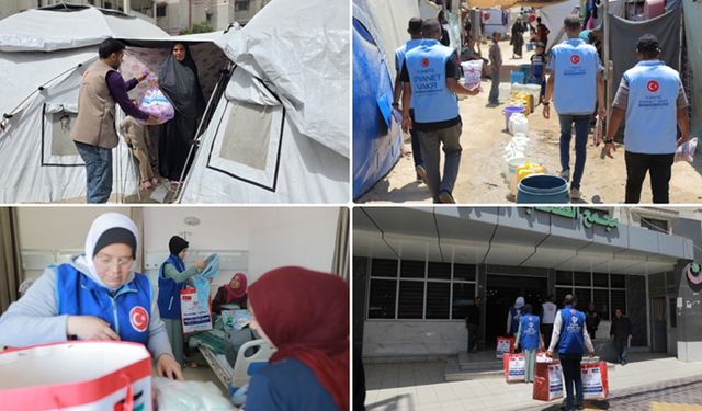 Gazze'ye 8,7 milyon kişiye insani yardım ulaştırıldı