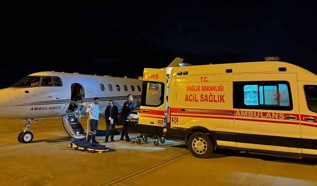 Hava ambulansı 11 yaşındaki çocuk için havalandı