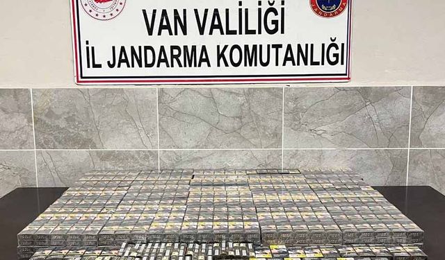 Van’da 3 bin 75 paket kaçak sigara ele geçirildi