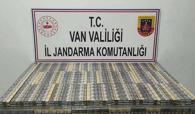 Van'da 1980 paket kaçak sigara ele geçirildi