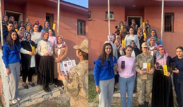 Van'da jandarma ekipleri KADES uygulamasını tanıttı