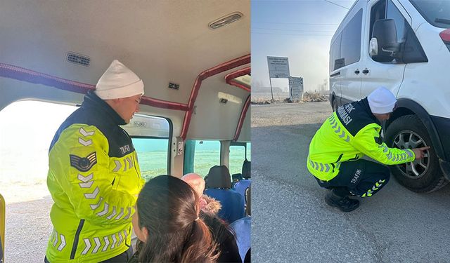 Van'da okul servisleri denetlendi!