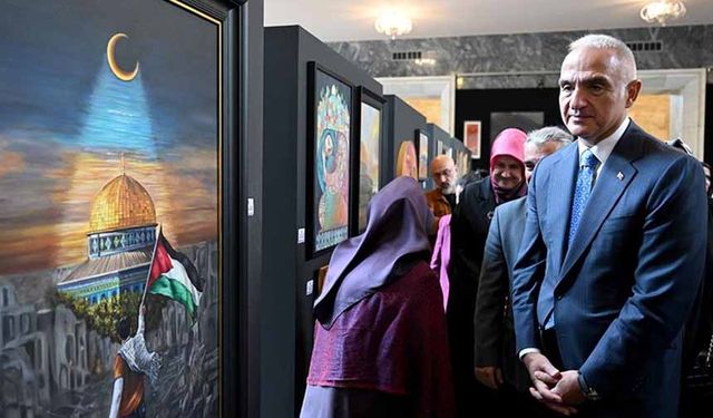 TBMM'de Gazze konulu sanat sergisi açıldı