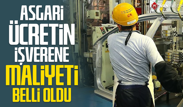 Yeni asgari ücretin işverene maliyeti belli oldu