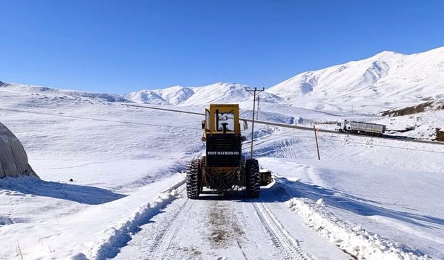 Van'da kardan kapanan 90 yoldan 55'i ulaşıma açıldı