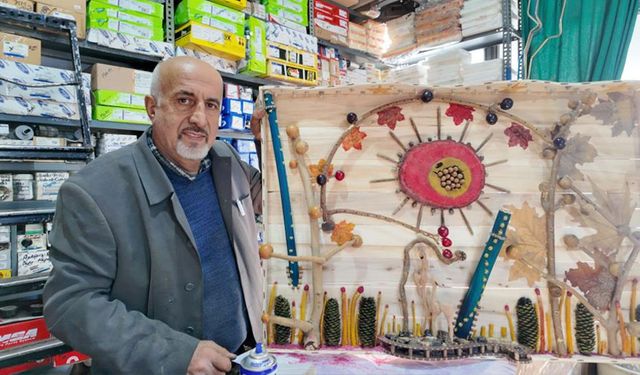 Van'da doğal malzemeler sanat eserine dönüşüyor