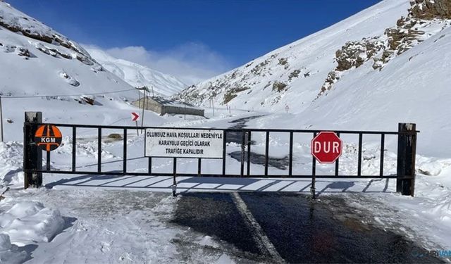 Bahçesaray-Hizan yolu ulaşıma kapatıldı