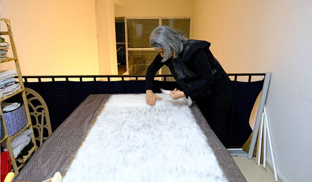 Doğu Anadolu Bölgesi’nin ilk kadın keçe sanatçısı Van’da!