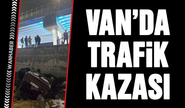 Van'da köprülü kavşakta trafik kazası