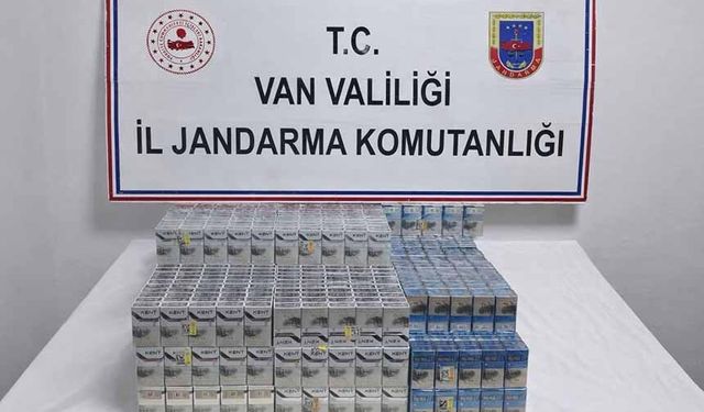 Van’da kaçak sigara operasyonu