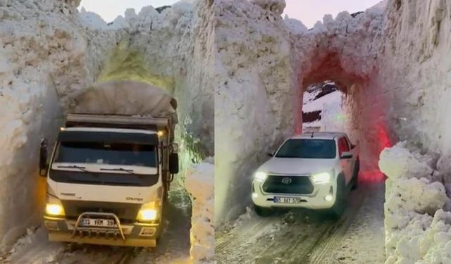 Van'da kar esareti tünelle aşılıyor