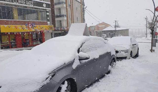 Başkale’de kar yağışı