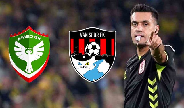 Amed Sportif Faaliyetler – Vanspor maçının hakemleri belli oldu