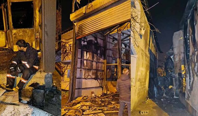 Van’da iş yerindeki yangında 1 kişi yaralandı