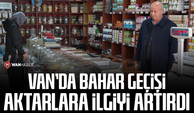 Van'da bahar geçişi aktarlara ilgiyi artırdı